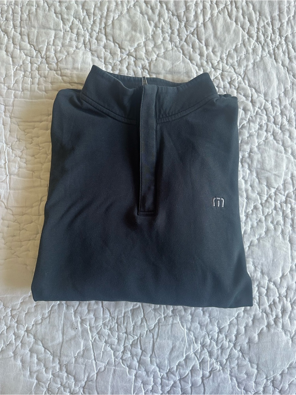 TravisMathew Black Quarter-Zip Pullover